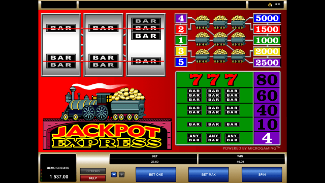 Игровой автомат Jackpot Express