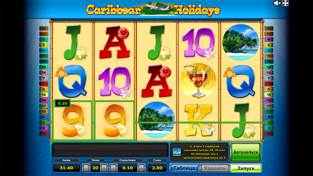 Игровой аппарат Caribbean Holidays