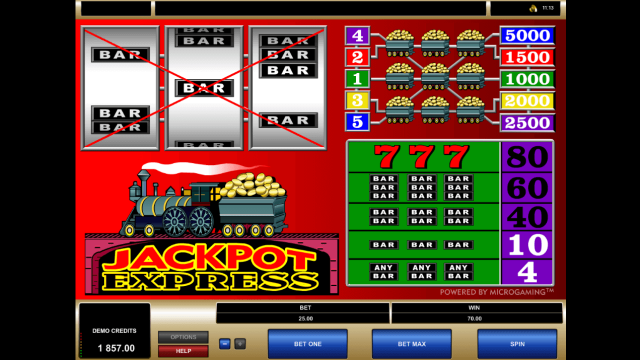 Игровой автомат Jackpot Express