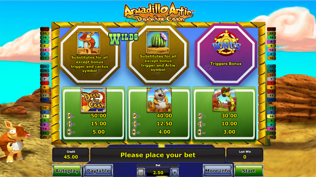 Игровой автомат Armadillo Artie